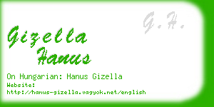 gizella hanus business card